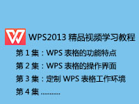 WPS2013入门到精通视频学习教程
